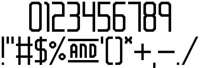 Frankfurt Messe Wide Font OTHER CHARS