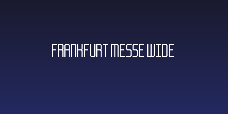 Frankfurt Messe Wide Social Header