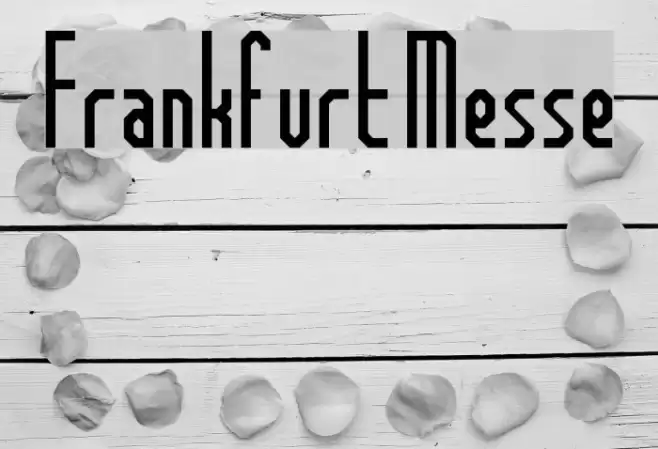 Frankfurt Messe Font examples