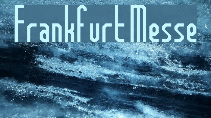 Frankfurt Messe Font examples