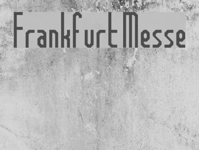 Frankfurt Messe Font examples