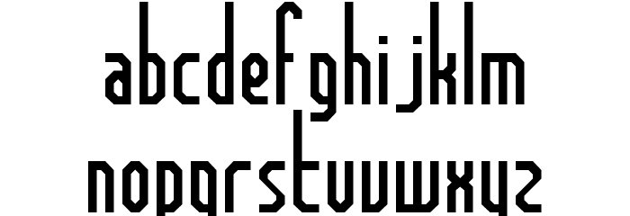 Frankfurt Messe Font LOWERCASE