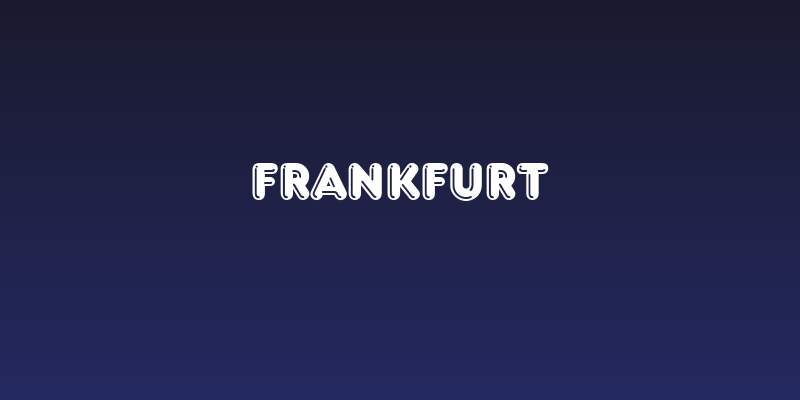 Frankfurt Social Header