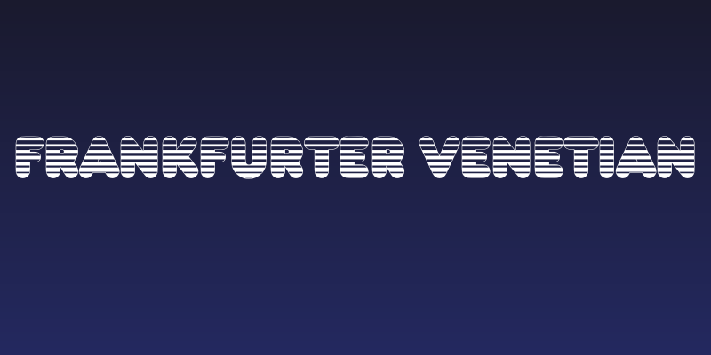 Frankfurter Venetian Social Header
