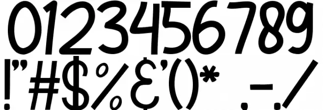 Frankie Healthy Font OTHER CHARS