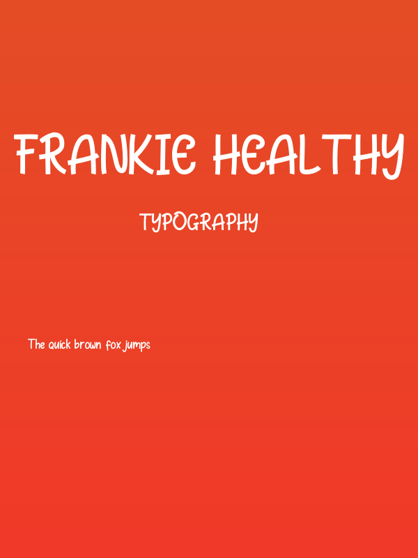 Frankie Healthy Poster