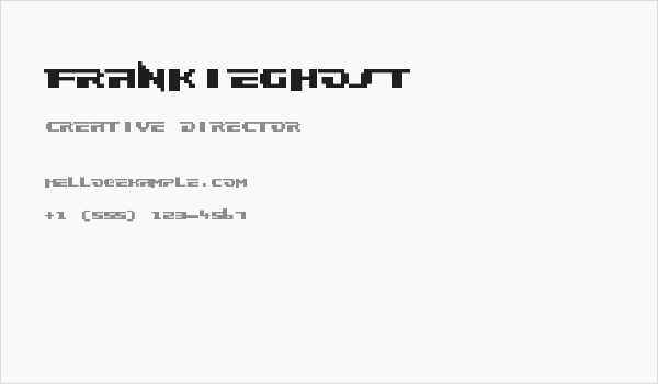 Frankieghost Business Card