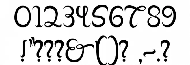 Franklin Cascaes Font Alte caractere