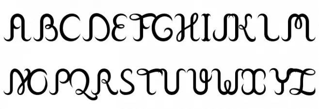 Franklin Cascaes Schriftart Groß