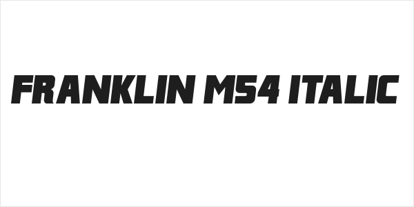 Franklin M54 Italic Logo