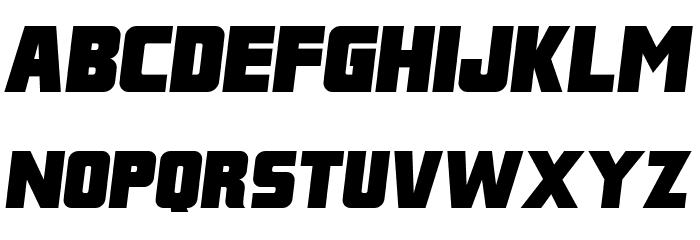 Franklin M54 Italic Font LOWERCASE