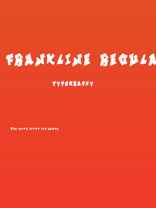 FranklinE-Regular Poster