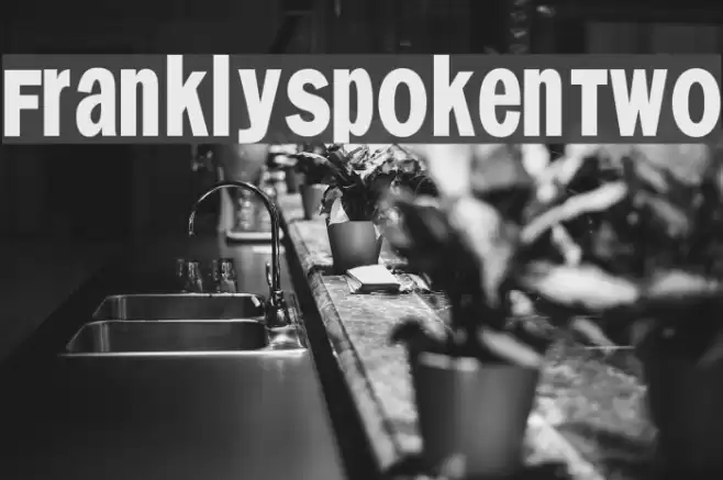FranklySpokenTwo Font examples