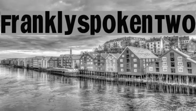 FranklySpokenTwo Font examples