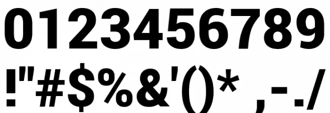 Franko Black Font OTHER CHARS