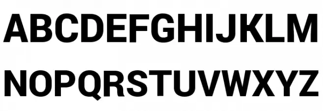 Franko Black Font Litere mari