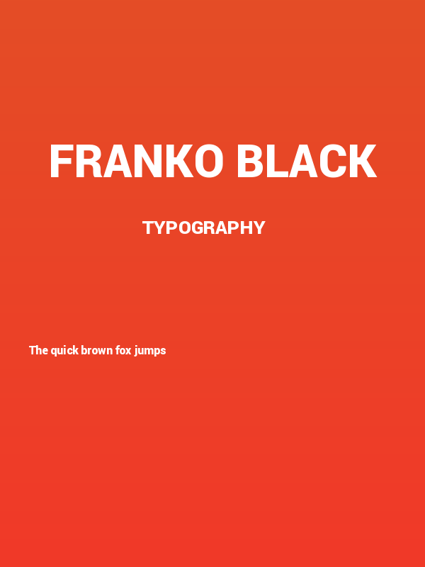 Franko Black Poster