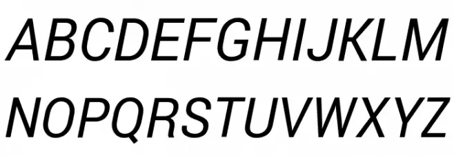 Franko Italic Fonte MAIÚSCULAS