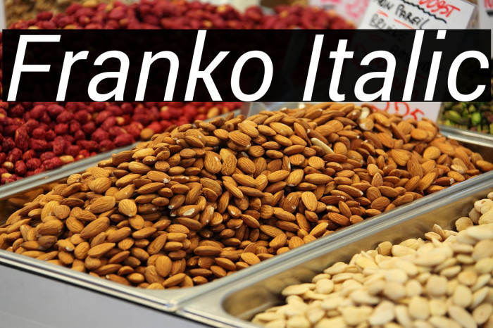 Franko Italic Example 1