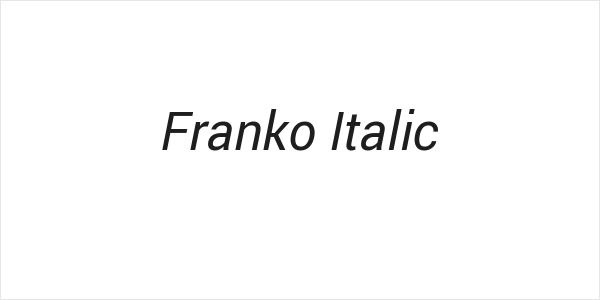 Franko Italic Logo