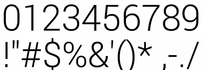 Franko Light Font OTHER CHARS