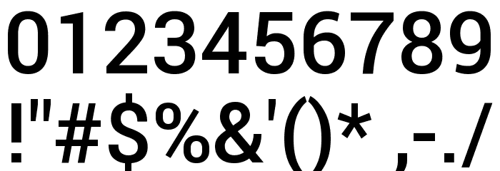 Franko Medium Font OTHER CHARS