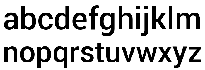 Franko Medium Font LOWERCASE