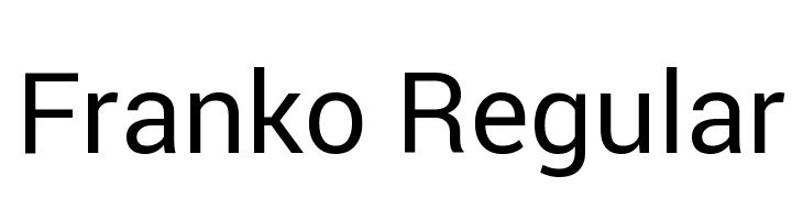 Franko Regular  Descarca Fonturi Gratis