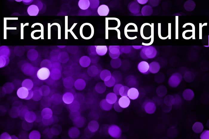 Franko Regular Example 3