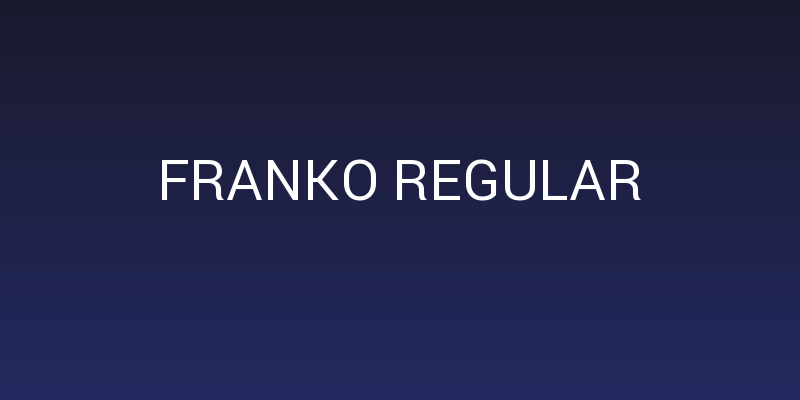 Franko Regular Social Header