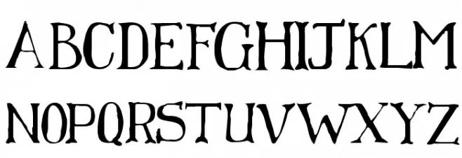 Franks フォント 大文字