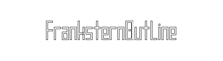 Frankstern Outline  フリーフォントのダウンロード