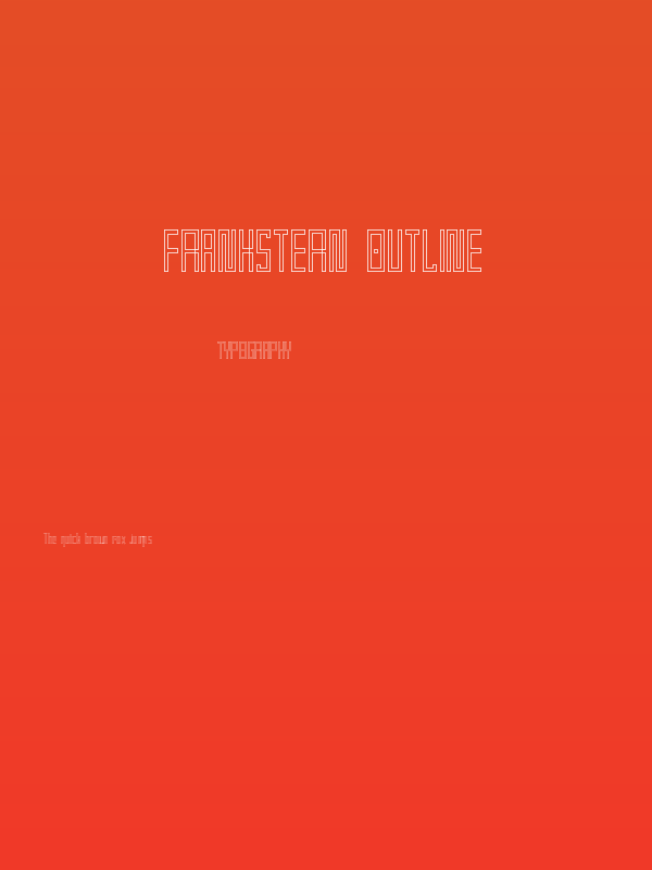 Frankstern Outline Poster