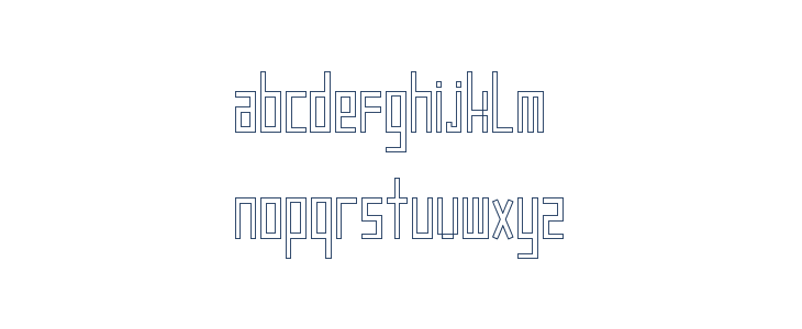 Frankstern Outline Lowercase