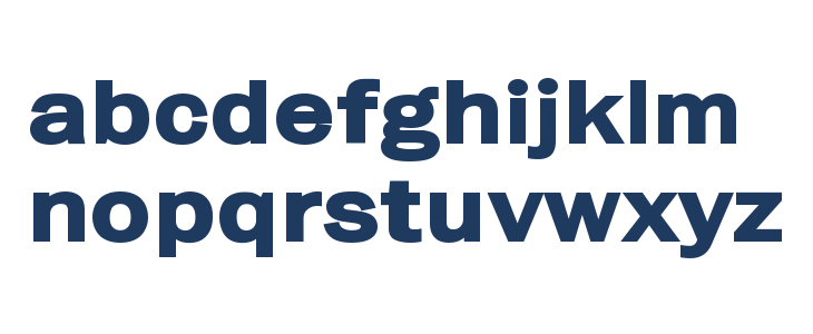 Frankston Bold Lowercase