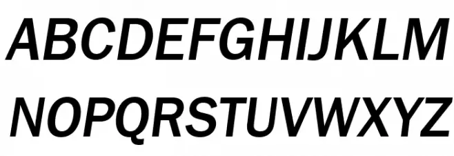 Frankston Italic Font Litere mari