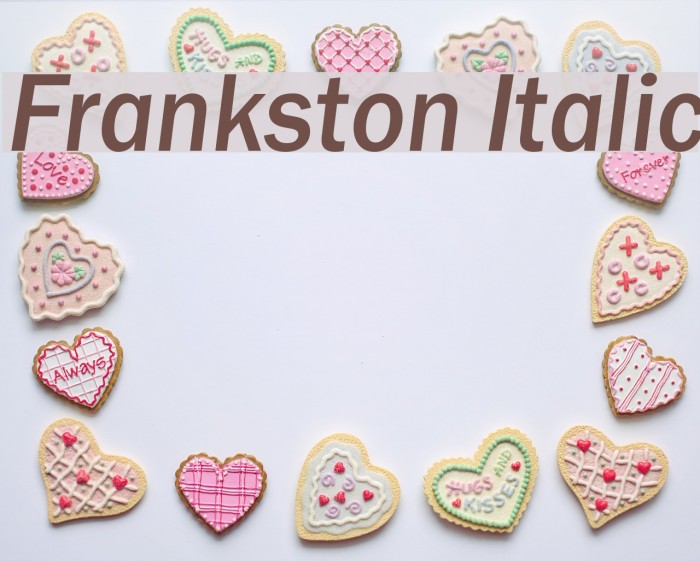 Frankston Italic Font examples