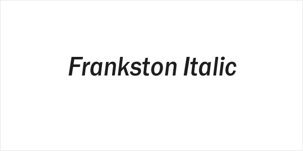 Frankston Italic Logo