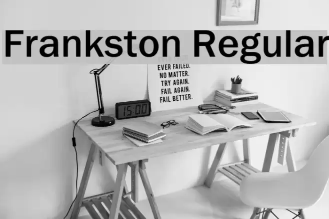 Frankston Regular Font examples