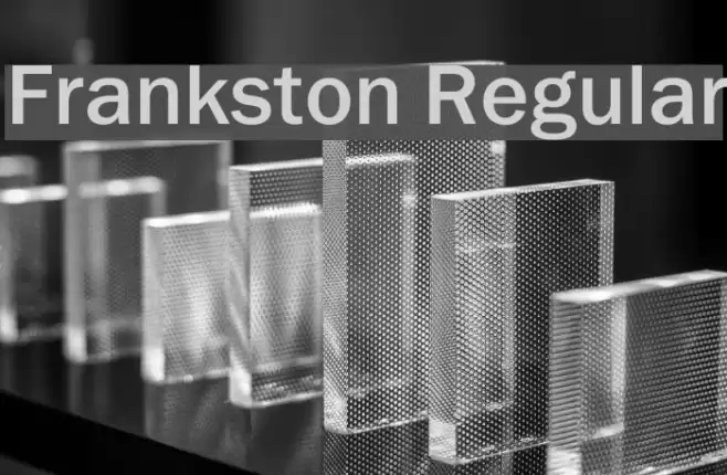 Frankston Regular Font examples