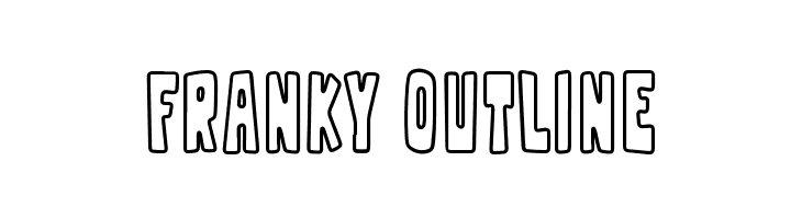 Franky Outline  नि: शुल्क फ़ॉन्ट्स डाउनलोड
