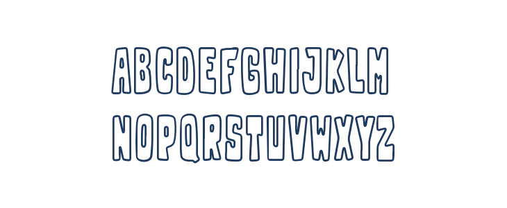 Franky Outline Lowercase