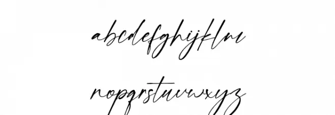 Franky Rain Schriftart Kleinbuchstaben