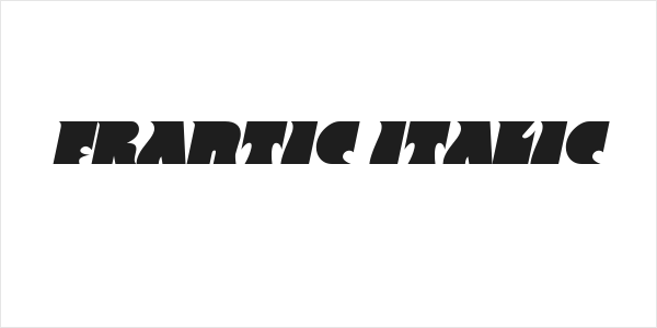 Frantic Italic Logo