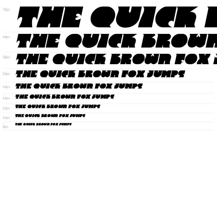 Frantic Italic Waterfall