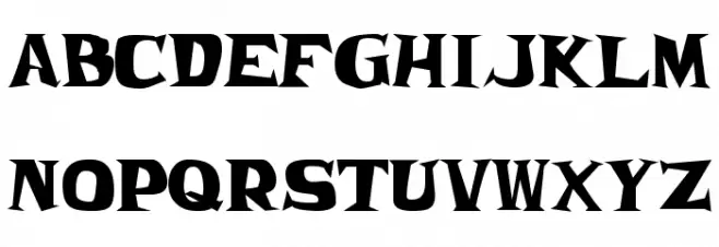 Frantic JL Schriftart Groß