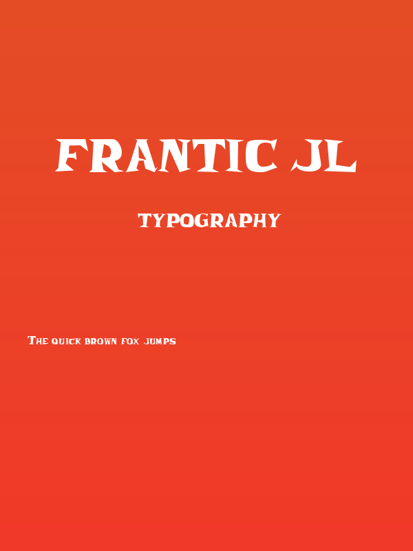 Frantic JL Poster
