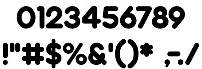 Franxurter Totally Medium Font OTHER CHARS