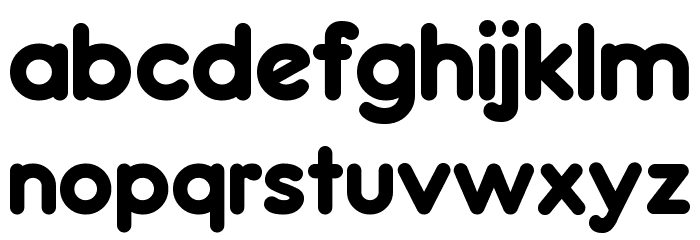 Franxurter Totally Medium Font LOWERCASE