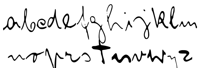 Franz Kafka Font LOWERCASE